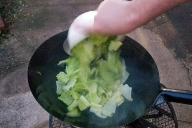 Stir-fried Romaine with Chili and Garlic - Ian Benites