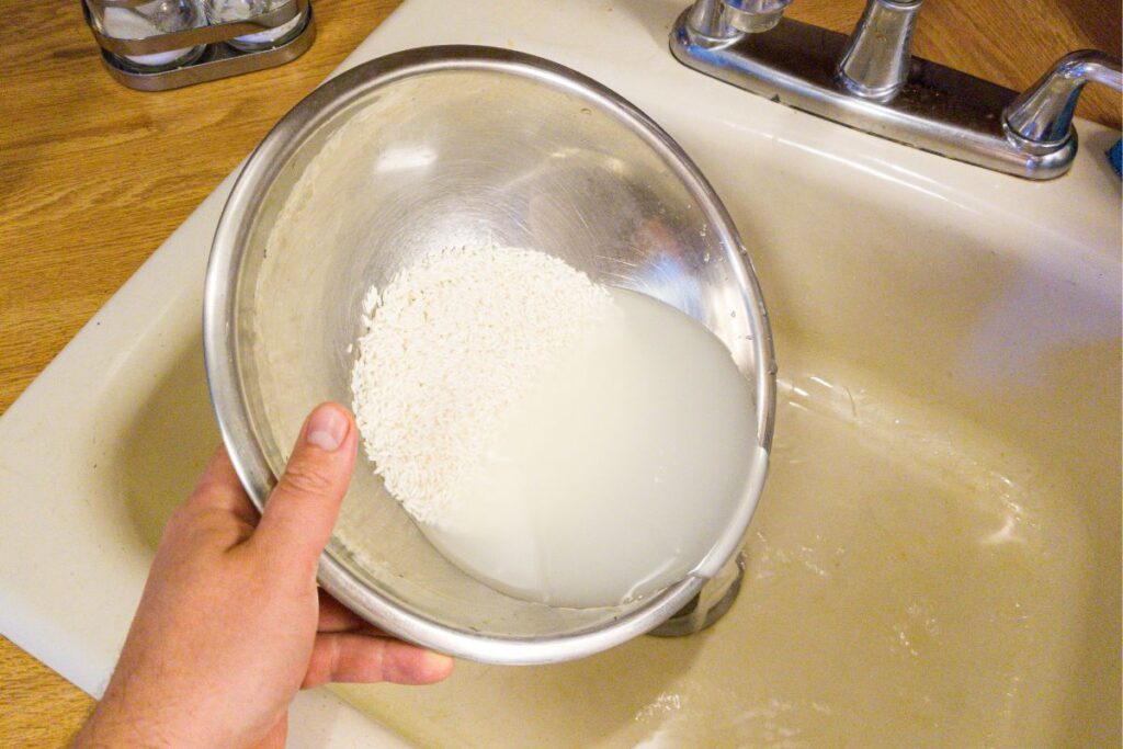 Washing Rice