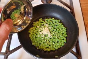 adding snake beans