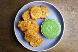 Fried Green Plantains