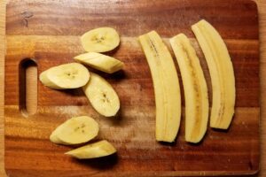 sliced plantains