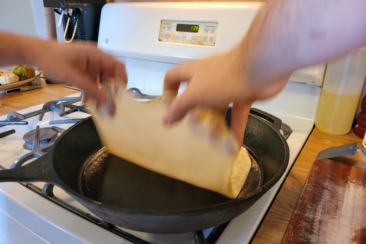 Thai Roti with Banana, Condensed Milk and Egg - Ian Benites