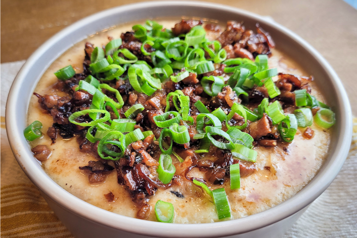 Chinese-Style Steamed Eggs with Minced Pork and Shallot