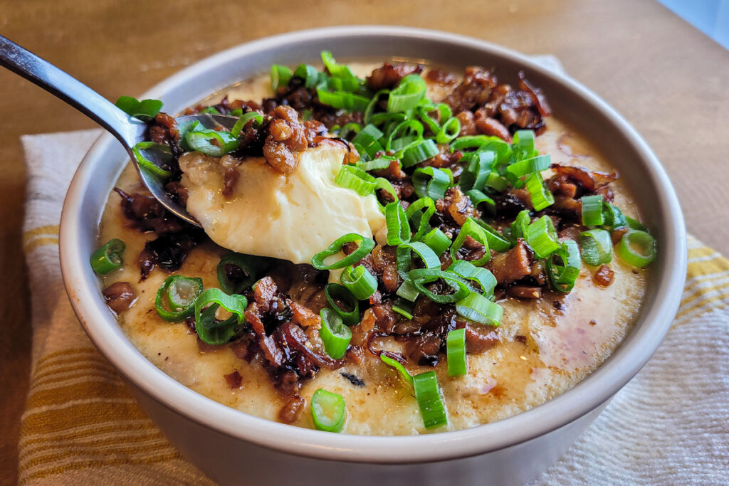 Chinese-Style Steamed Eggs with Minced Pork and Shallot