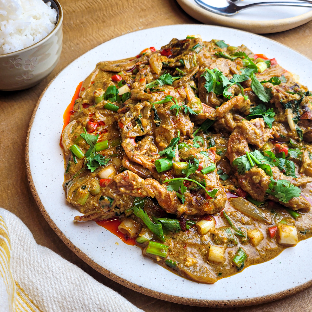 Thai Soft Shell Crab Curry – ปูนิ่มผัดผงกระหรี่