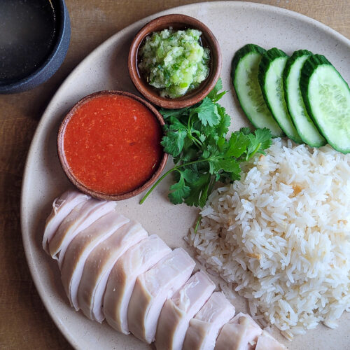 Hainanese Chicken Rice - Khao Man Gai - Ian Benites