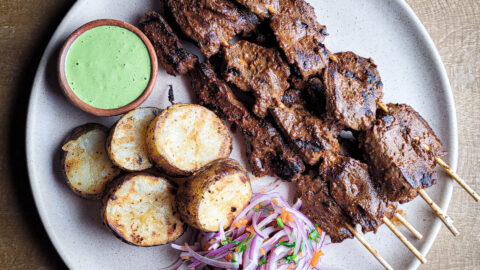 Anticuchos - Peruvian Grilled Beef Heart Skewers