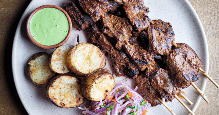 Anticuchos – Peruvian Grilled Beef Heart Skewers